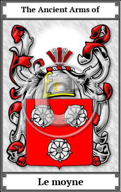 Le moyne Family Crest Download (JPG) Book Plated - 600 DPI
